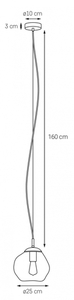 KASPA AVIA S Bernsteinfarbene Pendelleuchte, einzeln 6 KASPA AVIA S Bernsteinfarbene Pendelleuchte, einzeln small 6