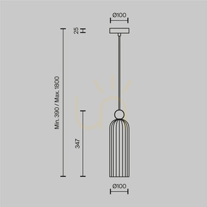 ANTIC Hängeleuchte MOD302PL-01W Maytoni small 6