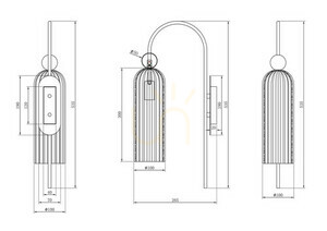 ANTIC Wandleuchte MOD302WL-01CG Maytoni small 4
