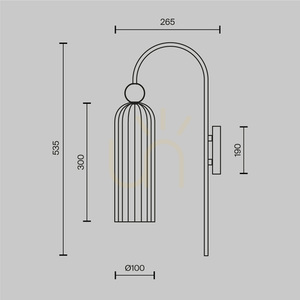 ANTIC Wandleuchte MOD302WL-01CG Maytoni small 5