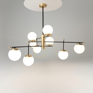 Maytoni Nostalgia Kronleuchter MOD048PL-09G schwarz-gold 9×E14 131,5 cm small 2