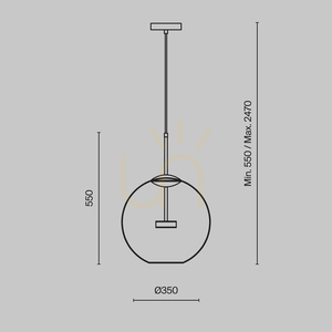 COMETA Pendelleuchte MOD056PL-L12G3K Maytoni small 9