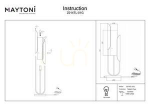 CIPRESSO Z014TL-01G Tischleuchte Maytoni small 6