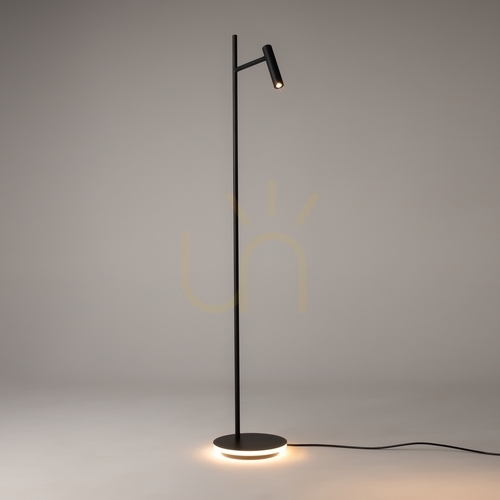 Prüfen Schwarze LED-Stehleuchte Maytoni ESTUDO Z010FL-L8B3K 11 W 3000 K 730 lm