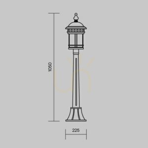 SALAMANCA Lichtmast O031FL-01BR IP44 Maytoni small 7