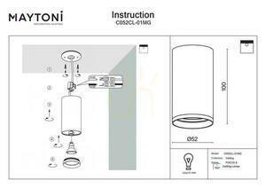 Plafond FOCUS S C052CL-01MG Maytoni small 4