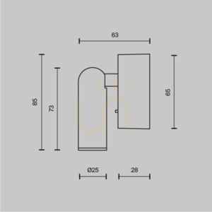 Weiße LED-Wandleuchte Maytoni Mirax C039WL-L3W3K 3 W 3000 K small 11