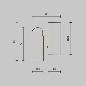 Schwarze LED-Wandleuchte Maytoni MIRAX C038WL-L3B3K, 3,2 W, 3032 K small 9