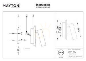 Wandleuchte IOS 176 C175-WL-01-6W-MG Maytoni small 10