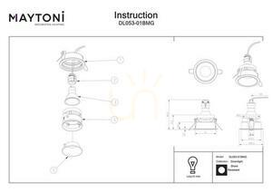SHARE-Einbauleuchte DL053-01BMG Maytoni small 8