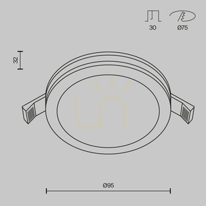 PHANTON DL303-L12B Einbauleuchte Maytoni small 7