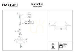 ZOOM-Einbauleuchte DL033-2-01B IP65 Maytoni small 5