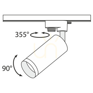 FOCUS TR004-1-GU10-B Stromschienenstrahler Maytoni small 6