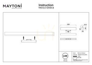 BASIS Schienenleuchte TR012-2-12W3K-B Maytoni small 5