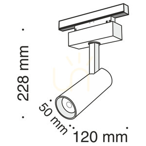FOCUS LED Stromschienenstrahler TR019-2-10W4K-B Maytoni small 6