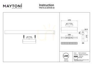 POINTS ROT Stromschienenstrahler TR015-2-20W3K-B Maytoni small 5