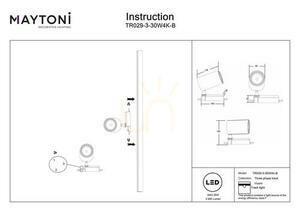 VUORO TR029-3-30W4K-B Stromschienenstrahler Maytoni small 2