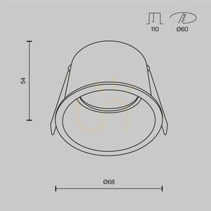 REIF-Einbauleuchte DL049-01WG Maytoni small 6