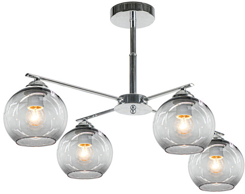 Prüfen NEAPOL Lampe 1859/4 Leuchte 4Fl.E27 Chrom 8C