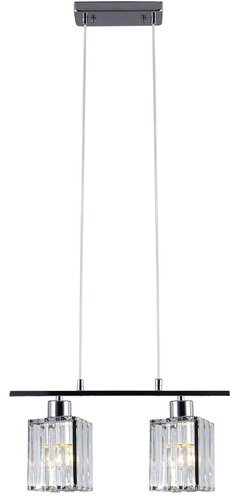 Prüfen LUXOR Lampe 6791/2 Hängeleuchte Rope 2Fl.E27 Chrom
