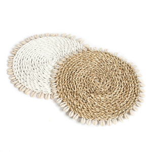 Muschelkissen aus Seegras - Natur small 1