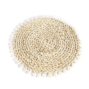 Muschelkissen aus Seegras - Natur small 0