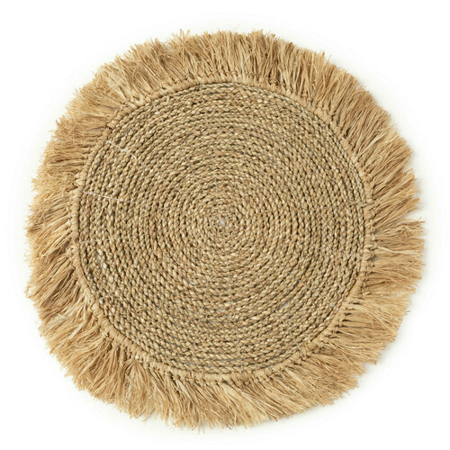 Prüfen Platzset aus Seegras Raffia - Natur