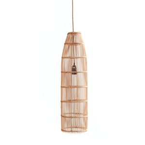 Große Pendelleuchte - The Fish Trap L, E27, Rattan, Heimtextilien - Verkauf small 0