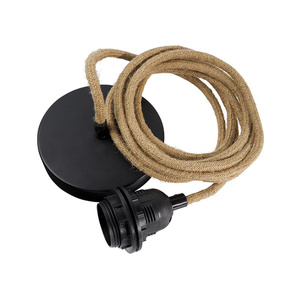Durchbrochene Pendelleuchte - The Fish Trap M, E27, Rattan small 6