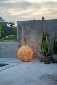 Rattan-Lampenschirm Bazar Bizar Wonton, naturfarben, 50 × 80 cm small 7