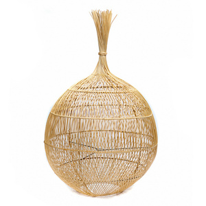 Rattan-Lampenschirm Bazar Bizar Wonton, naturfarben, 50 × 80 cm small 4