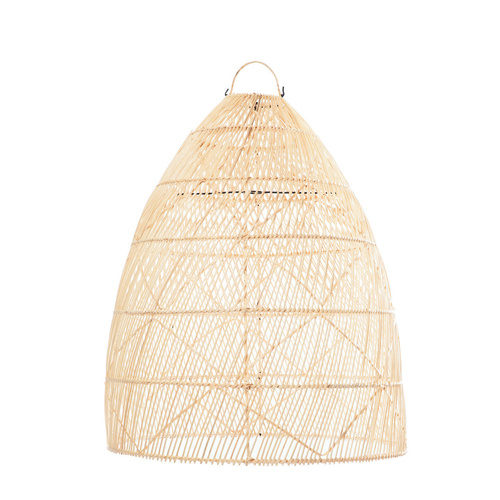 Prüfen Boho-Pendelleuchte - The Twister M, E27, Rattan, kariert