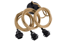 Geflochtene Blumenlampe - The Whipped XL, E27, Rattan, große Pendelleuchte small 5