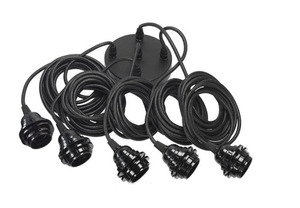 Blumen-Hängeleuchte - The Whipped XXL, E27, Rattan small 5