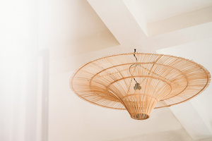 Hut Pendelleuchte - The Sky Pendant XXL, E27, Rattan, Boho-Stil small 2