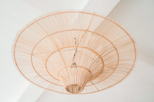 Hut Pendelleuchte - The Sky Pendant XXL, E27, Rattan, Boho-Stil small 4