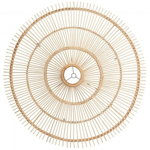 Hut Pendelleuchte - The Sky Pendant XXL, E27, Rattan, Boho-Stil small 0