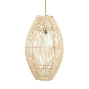 Die Zuri L Boho Lampe, E27, Rattan, Wohnzimmer Deckenleuchte small 0