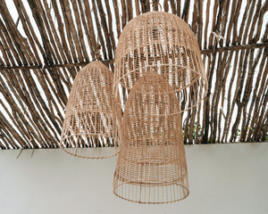 Hängelampenschirm Bazar Bizar The Elba L – Rattan natur, 45 × 90 cm small 2
