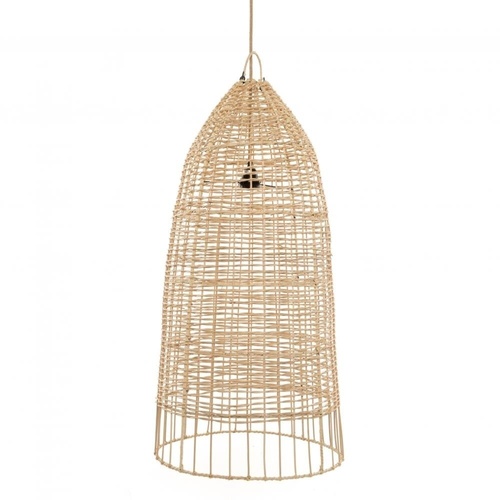 Prüfen Lampe über Esstisch - The Elba L, E27, Rattan, handgefertigte Produktion