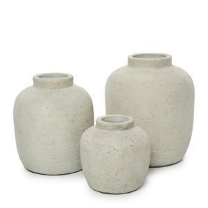 Terrakotta-Vase Bazar Bizar Peaky L in Betonoptik, 22 cm small 2
