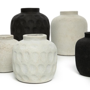 Terrakotta-Vase Bazar Bizar Peaky L in Betonoptik, 22 cm small 8