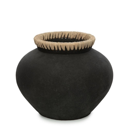 Prüfen The Styly Vase - Schwarz Natur - L