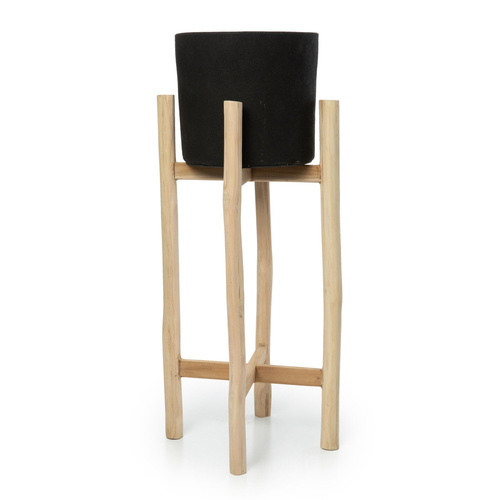 Prüfen BOHO Charcoal High - Schwarz Natur - L Blumenbeet.