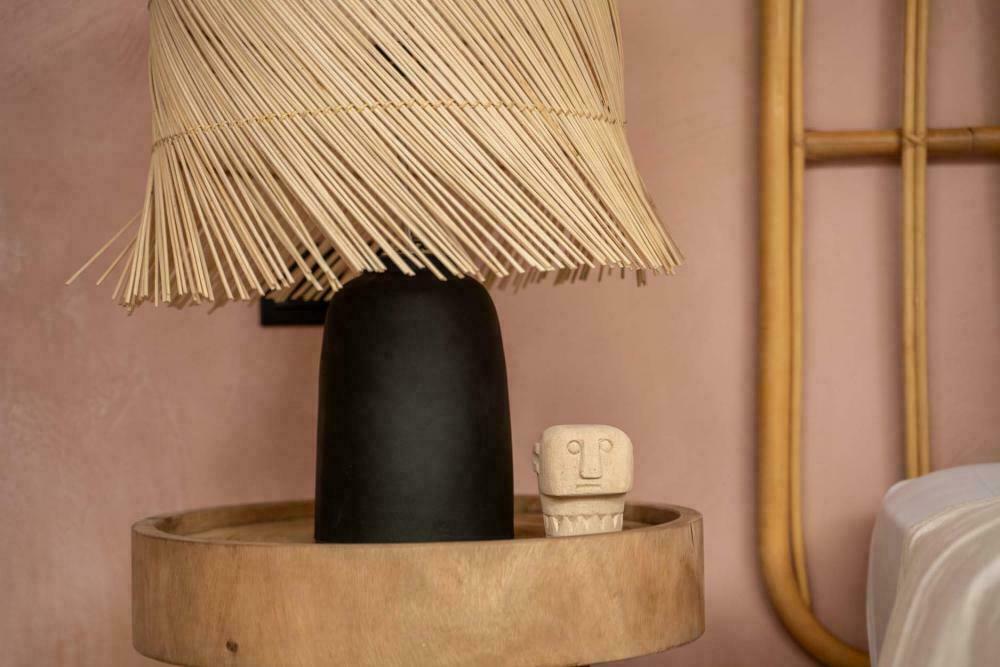 Anzeige Tischleuchte - The Rattan Schwarz, E27, boho Tischleuchte - The Rattan Schwarz, E27, boho