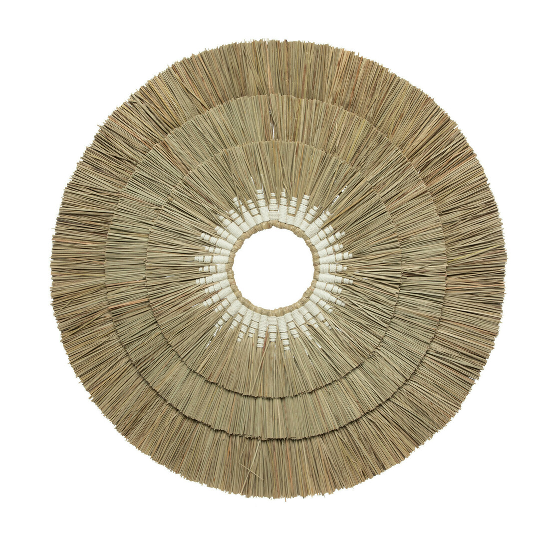 Decorul de perete Mengdong - alb natural