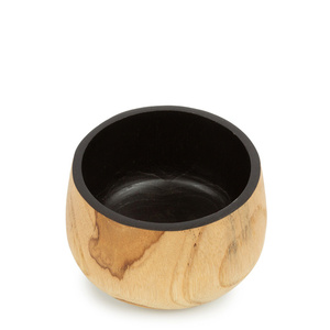 Schale BAZAR BIZAR Bondi Collection Tekholz Natur Schwarz 12 cm small 3