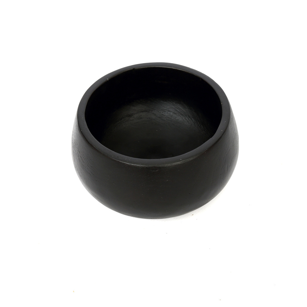 Aussicht Schale BAZAR BIZAR Bondi aus Tekholz schwarz 14 cm Schale BAZAR BIZAR Bondi aus Tekholz schwarz 14 cm