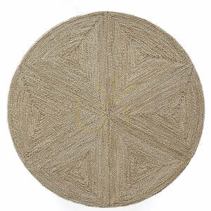Sitzpouf Bazar Bizar The Huge Pouffe aus Seegras, naturfarben, Ø100 cm small 6