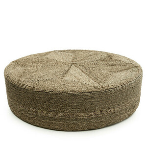 Sitzpouf Bazar Bizar The Huge Pouffe aus Seegras, naturfarben, Ø100 cm small 0